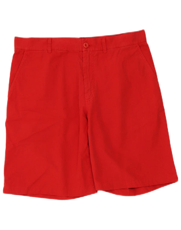 Sergio Tacchini Mens Chino Shorts IT 48 Médio W32 Algodão Vermelho