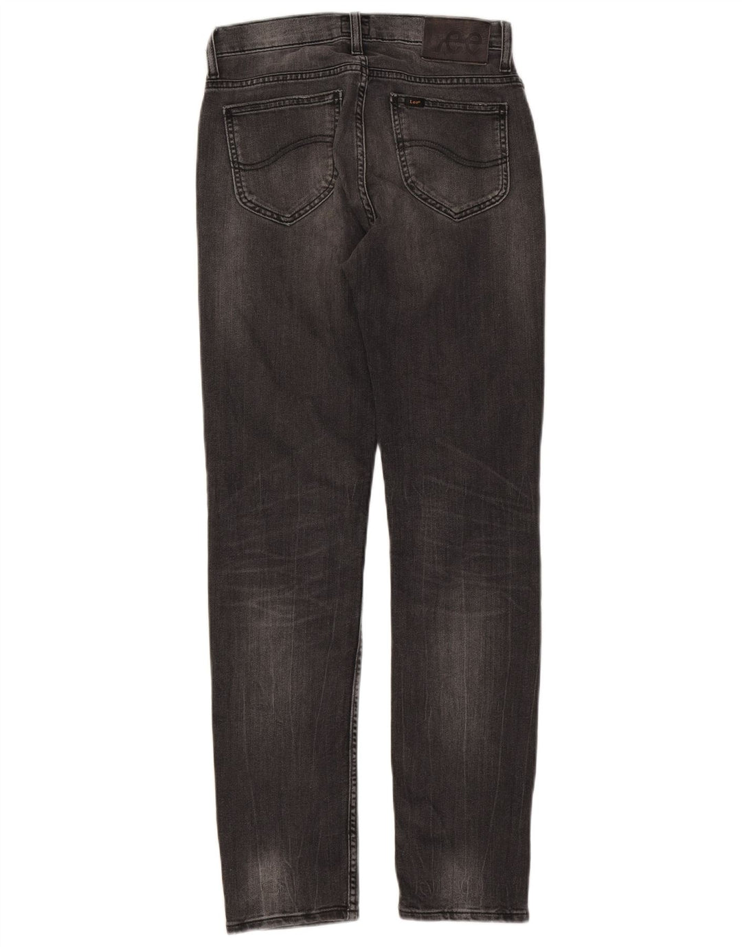 LEE Womens Rider Slim Jeans W28 L32 Cinza Algodão