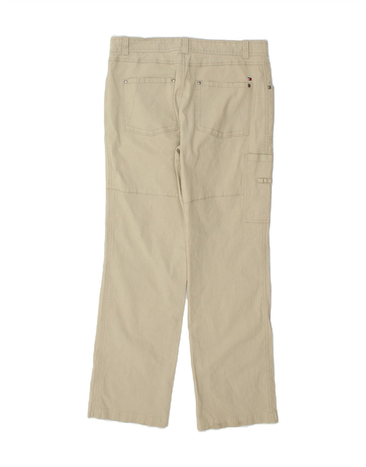 TOMMY HILFIGER Mens Golf Straight Cargo Trousers W34 L31 Beige Cotton Vintage Tommy Hilfiger and Second-Hand Tommy Hilfiger from Messina Hembry 