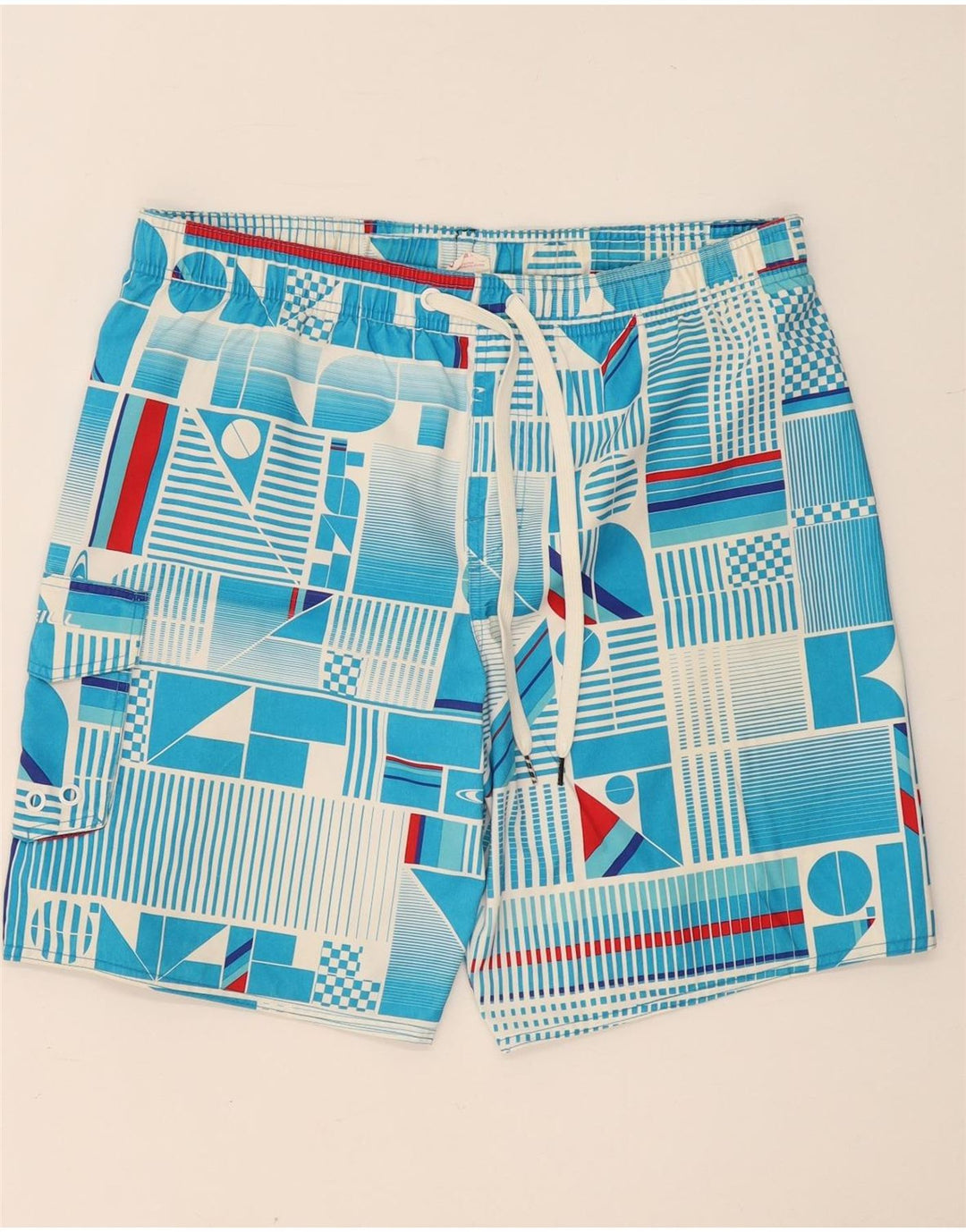 Shorts de natação masculino O'Neill grande poliéster geométrico azul