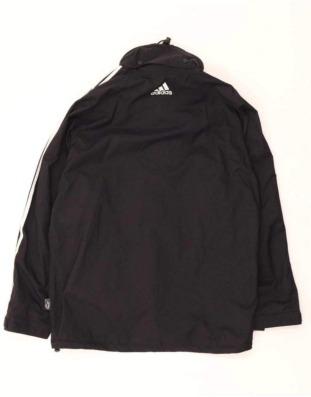 Adidas Mens Climashell Hooded Rain Jacket UK 44/46 Grande Preto Poliamida