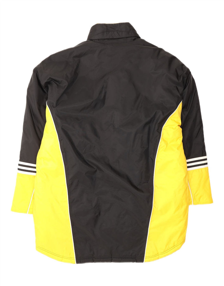 Jaqueta corta-vento masculina ADIDAS UK 44/46 grande preto colorblock