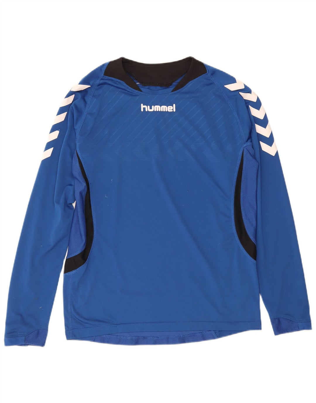 Hummel Mens Graphic Top Manga Longa Médio Azul Poliéster Esportes