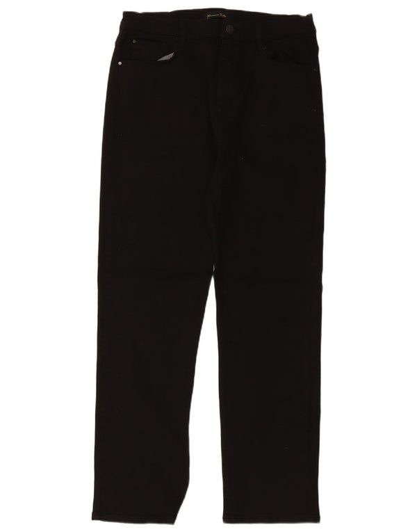 Calça feminina reta casual Massimo Dutti UE 38 pequena W28 L27 preta