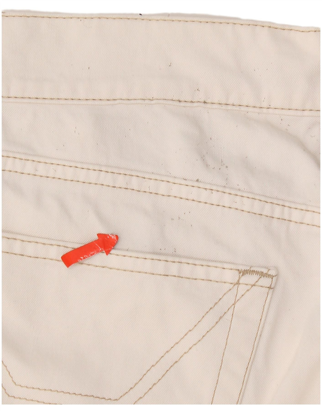 Jeans retos masculinos Jeckerson W34 L34 algodão branco