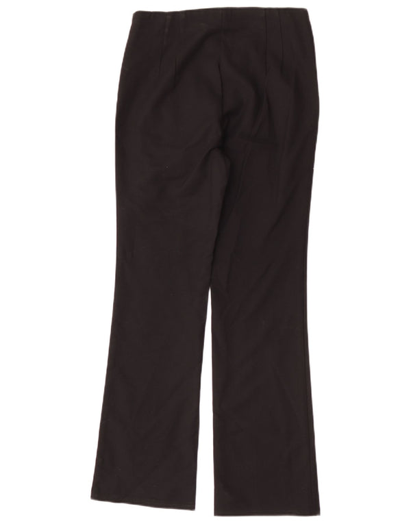 Calça casual masculina Zara Bootcut pequena W26 L28 algodão preto