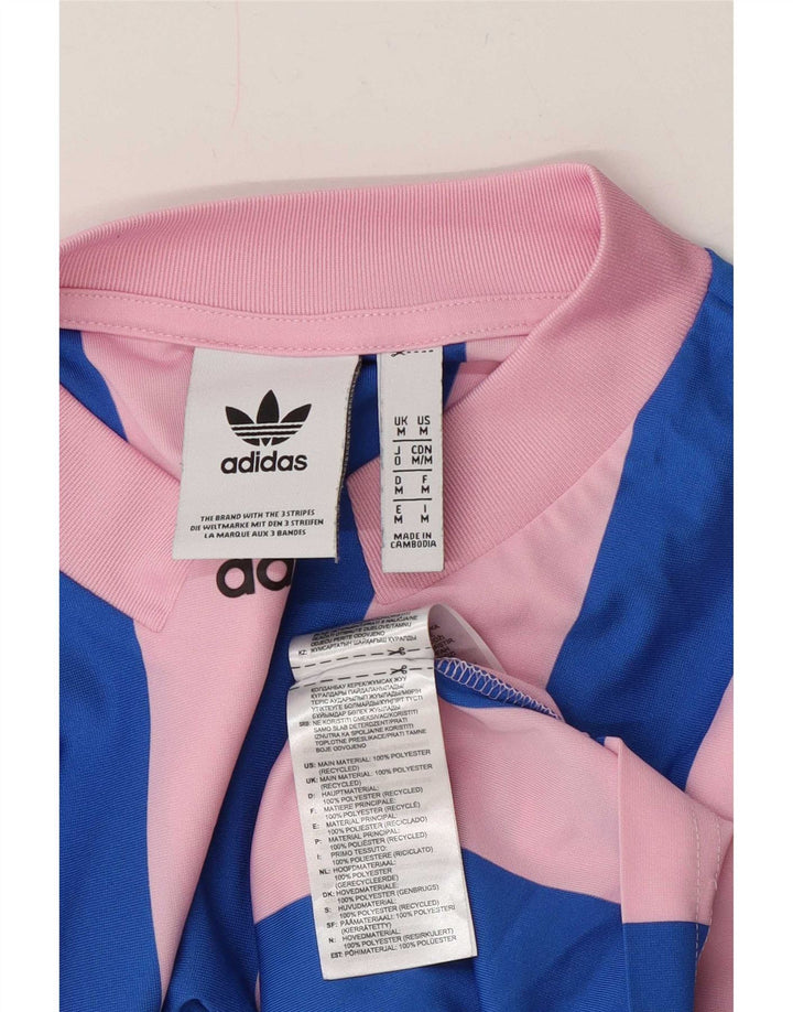 Camiseta Adidas Masculina Graphic Top Médio Listrado Rosa Poliéster