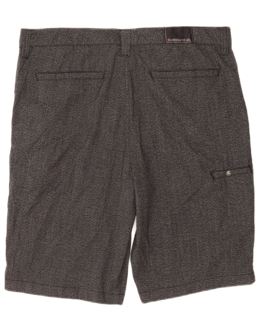 Quiksilver Mens Zathan Cargo Shorts W34 Grande Poliéster Cinza
