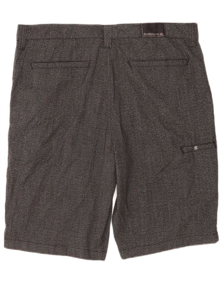 Quiksilver Mens Zathan Cargo Shorts W34 Grande Poliéster Cinza
