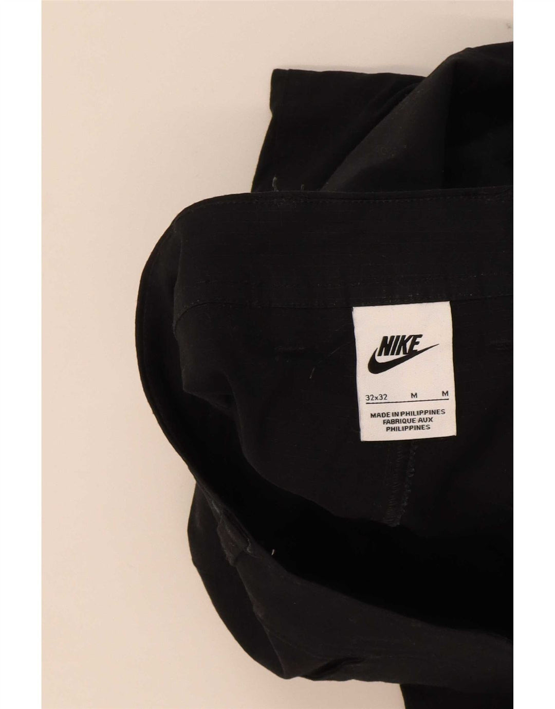 Calça cargo masculina Nike Tapered W32 L32 algodão preto