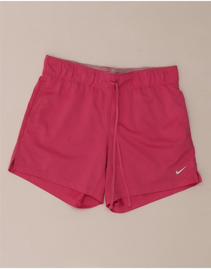 Shorts esportivos femininos NIKE Dri Fit UK 4 XS rosa poliéster