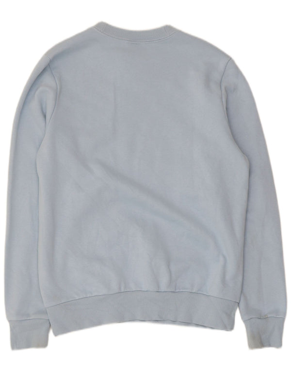 Reebok Mens Graphic Moletom Jumper Médio Azul Algodão