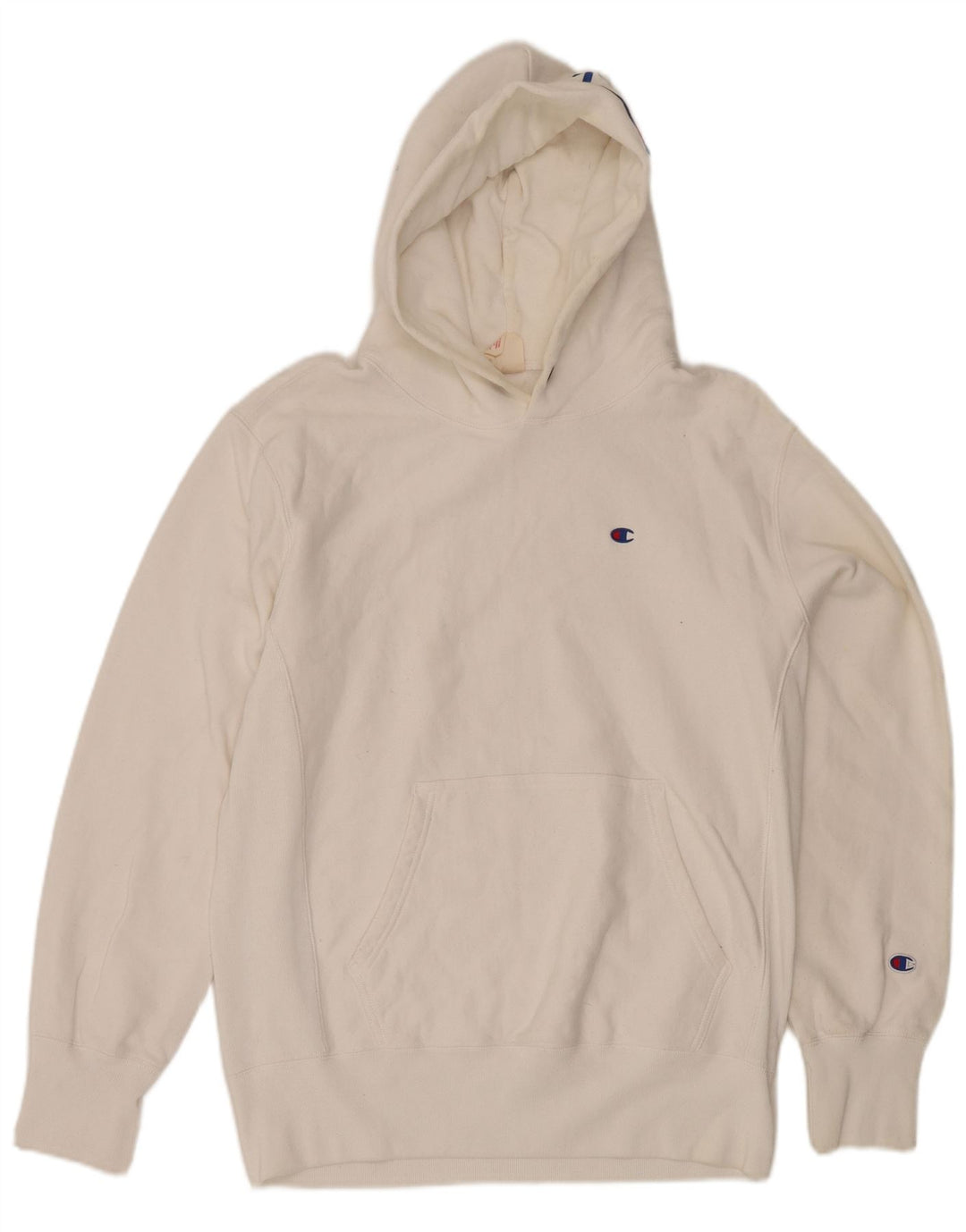 Champion masculino moletom com capuz XL algodão branco