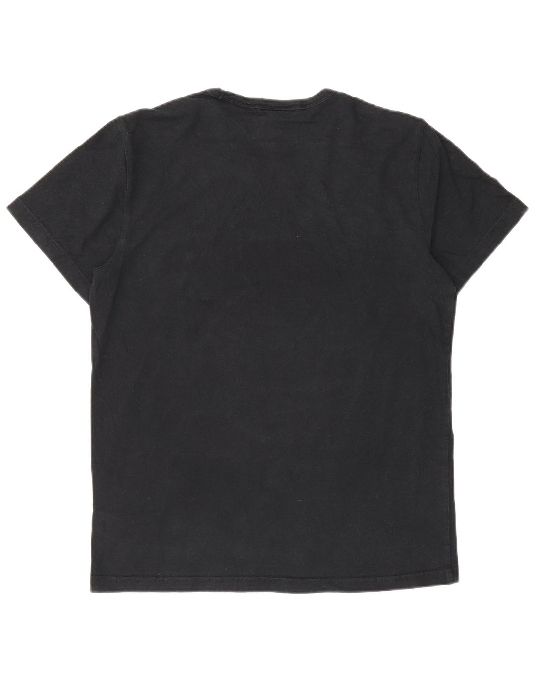 Camiseta masculina gráfica Champion pequena de algodão preto