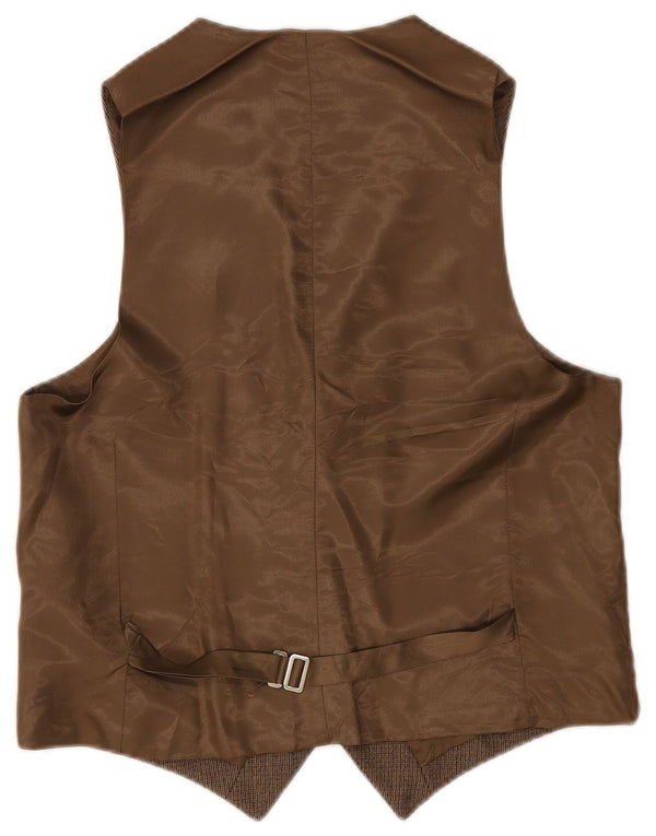 Colete masculino vintage IT 48 pequeno marrom