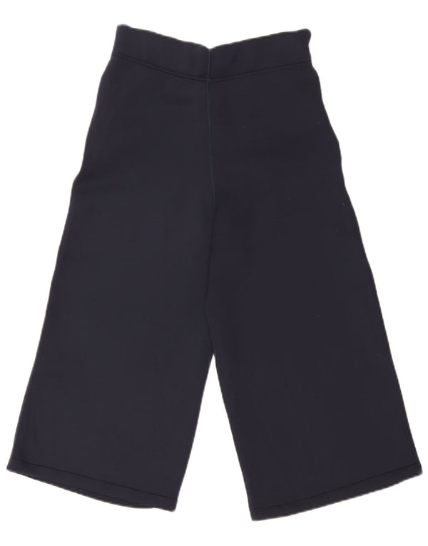 Calça de treino capri feminina de cintura alta Nike UK 6 XS azul marinho poliéster