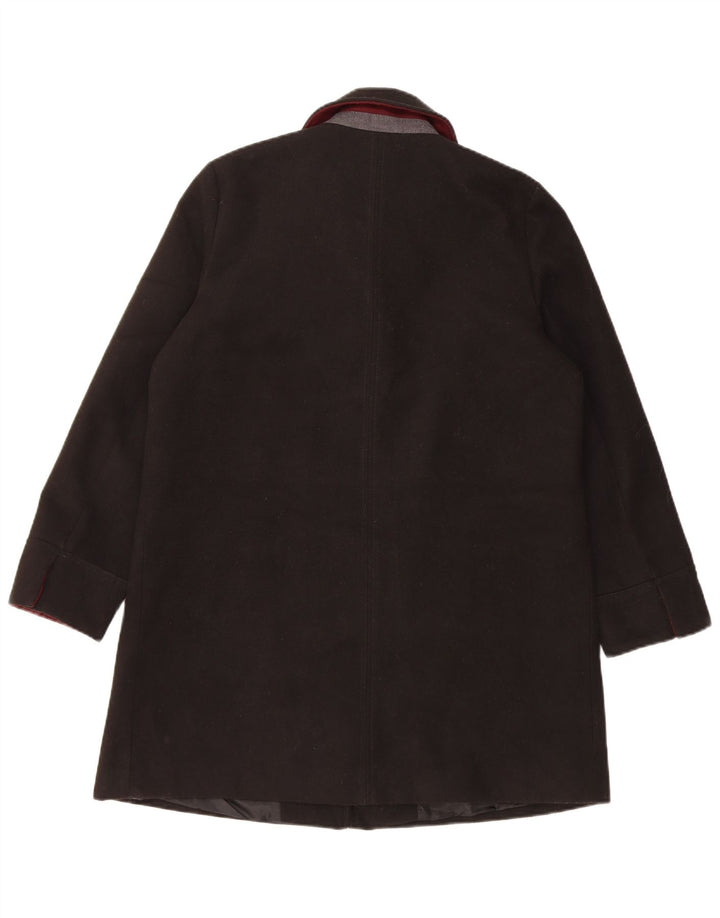Sobretudo feminino Topshop UK 12 poliéster preto médio