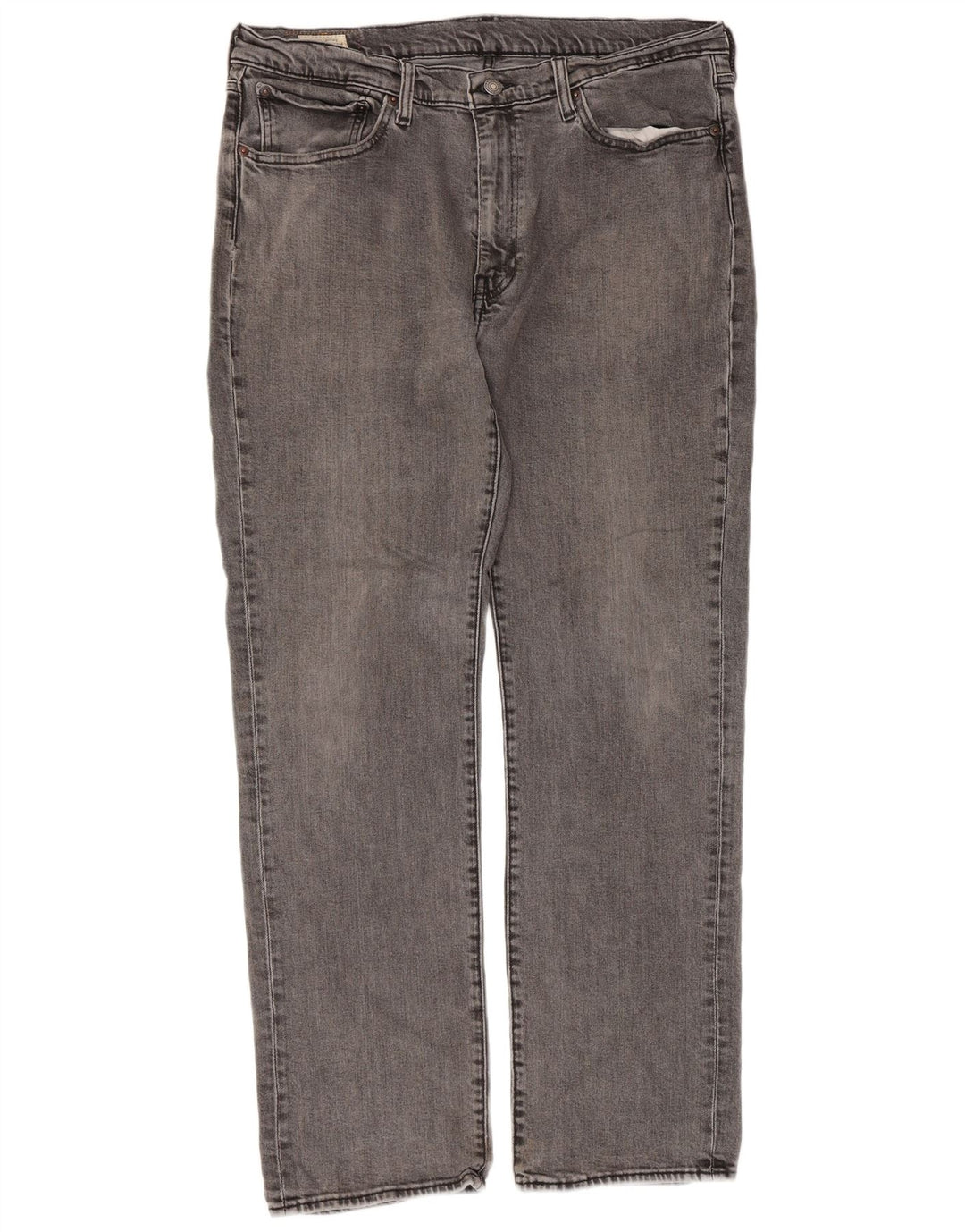 Calça jeans masculina Levi's 514 Straight W36 L32 cinza algodão clássico