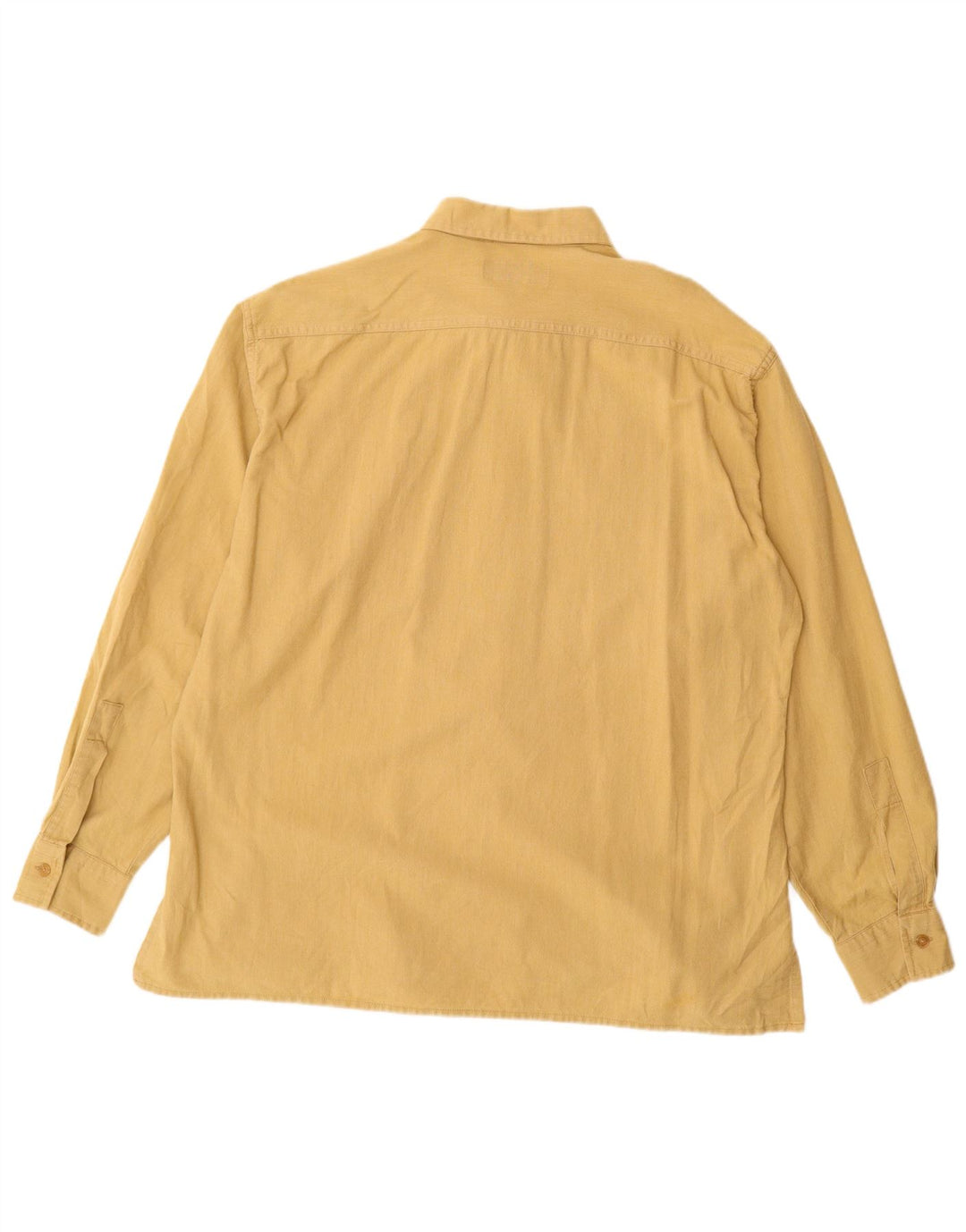 Camisa masculina Replay grande algodão amarelo