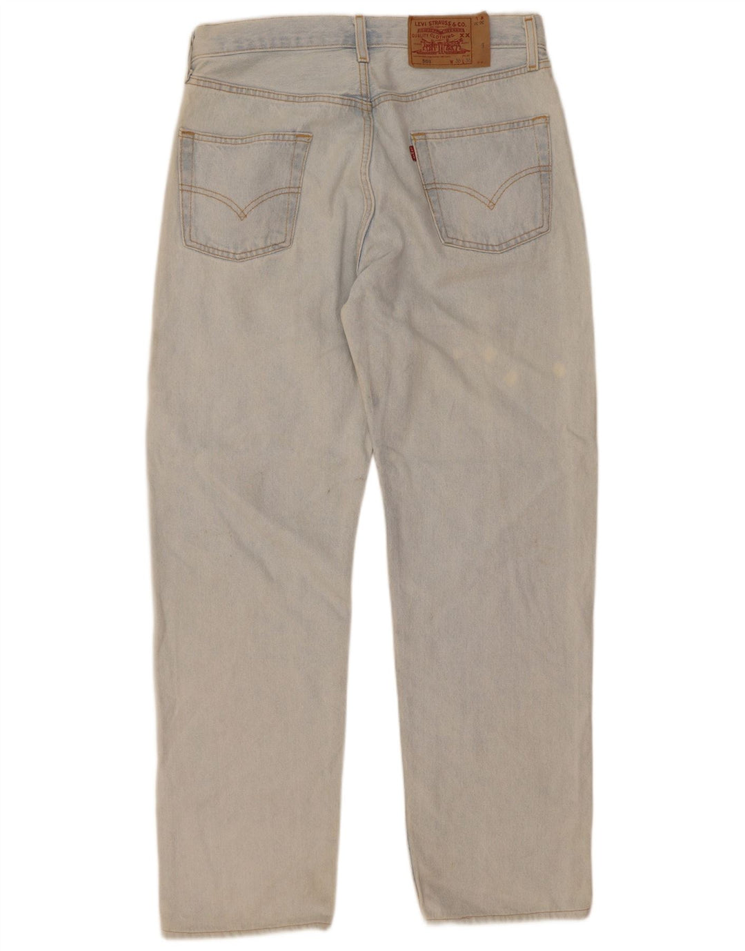 Levi's Masculino 501 Straight Jeans W36 L32 Azul Algodão