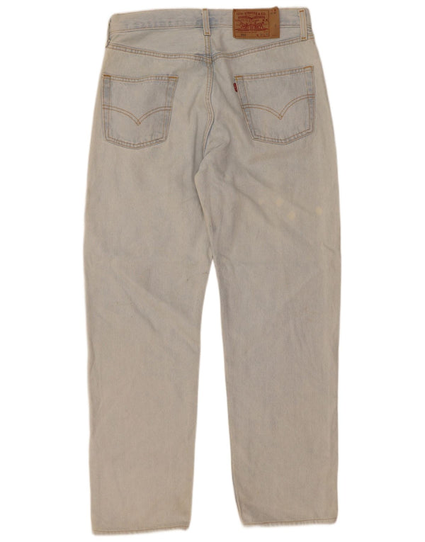 Levi's Masculino 501 Straight Jeans W36 L32 Azul Algodão