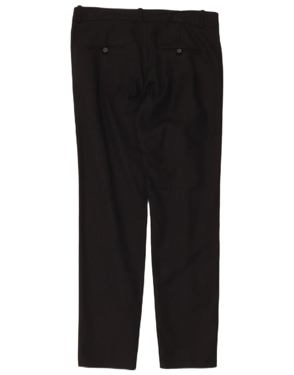 Calça chino reta feminina Zara EU 36 XS W26 L27 preta