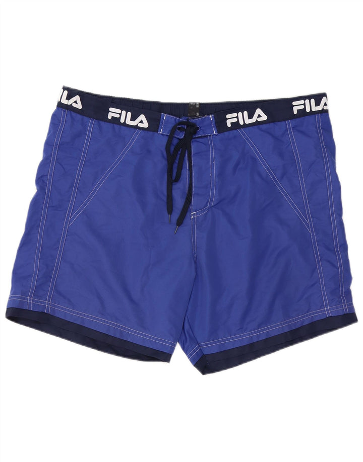 Shorts de natação masculino Fila Graphic 2XL azul poliéster