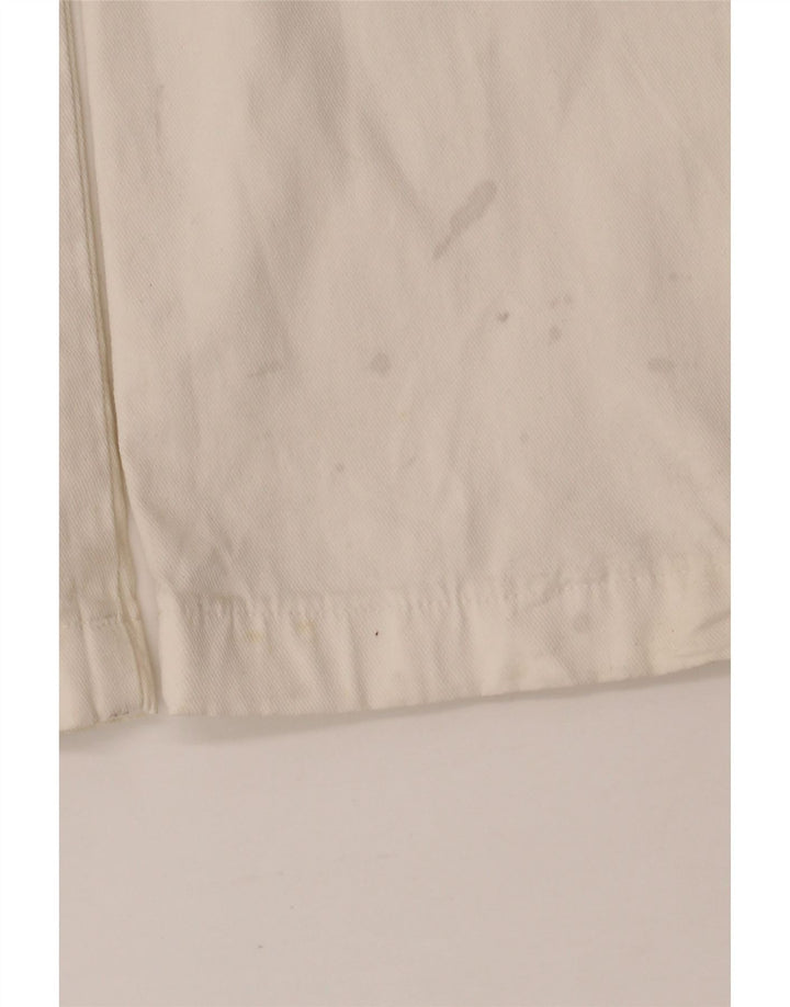 Calça casual feminina TRUSSARDI Bootcut W29 L31 algodão branco