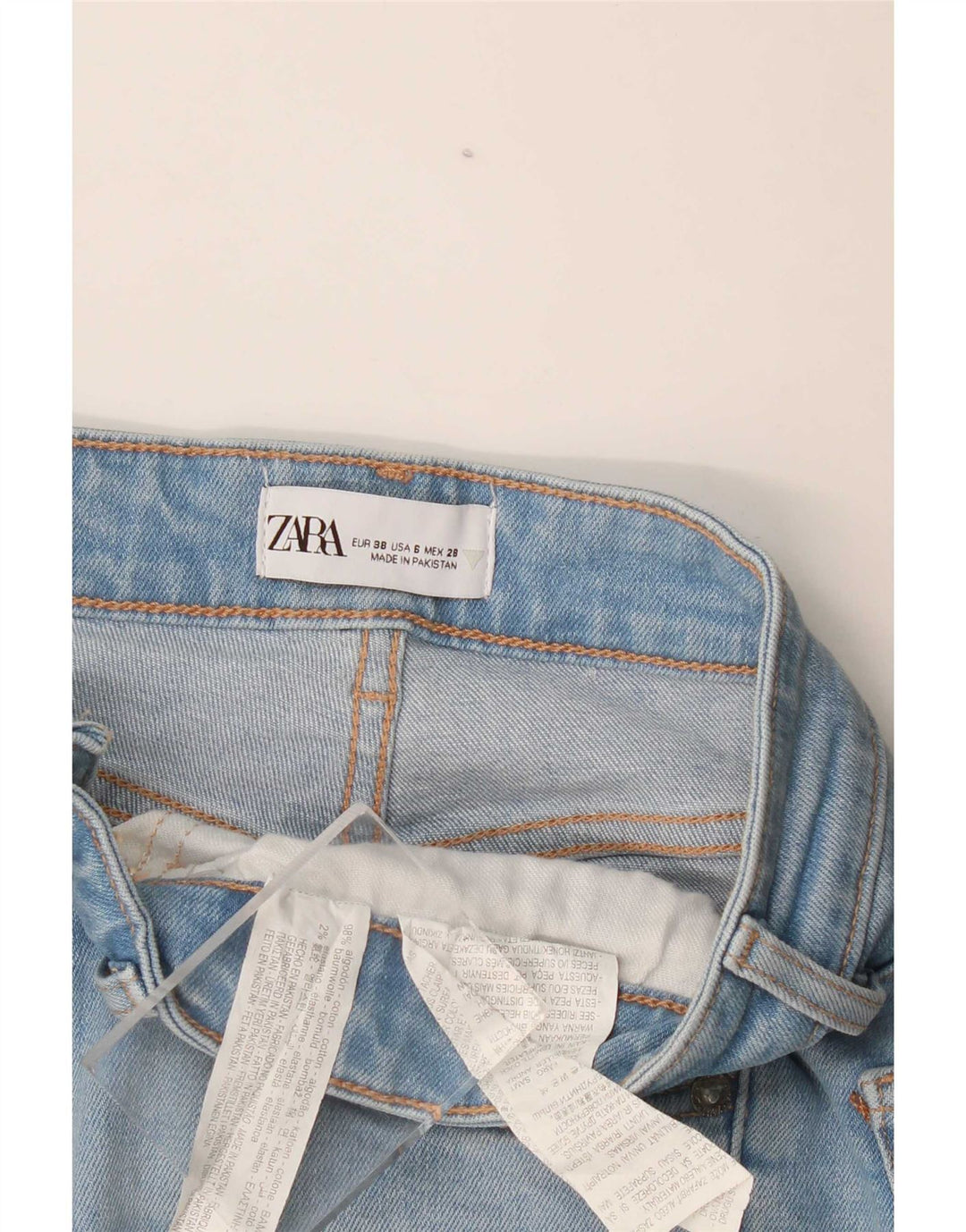 Zara Jeans Bootcut Feminino EU 38 Pequeno W28 L27 Azul