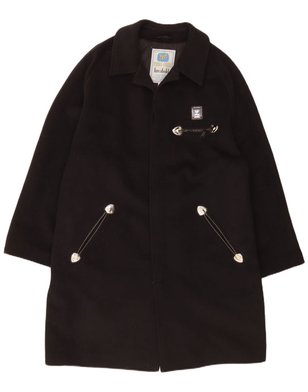 Sobretudo masculino Piero Guidi UK 44 2XL lã preta