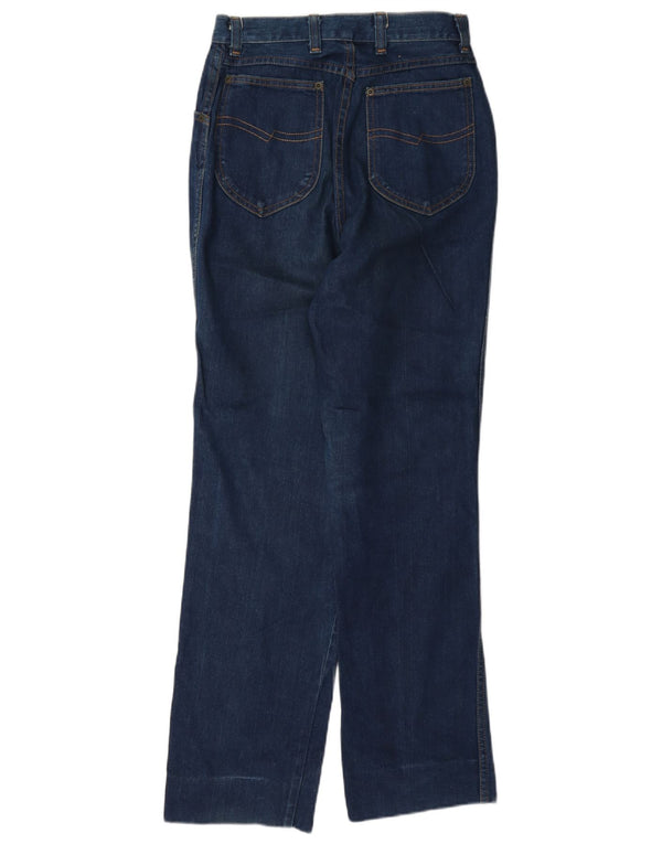 Rustler Boys Jeans soltos de cintura alta 8-9 anos W24 L30 Azul