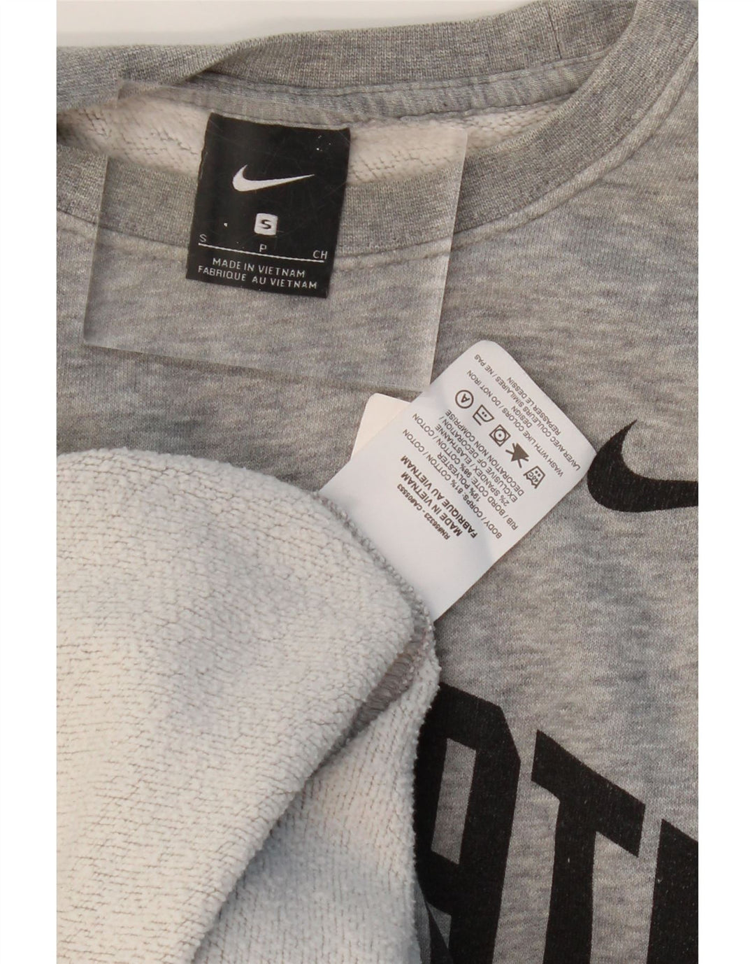 NIKE Masculino Ohio State Graphic Moletom Jumper Pequeno Algodão Cinza