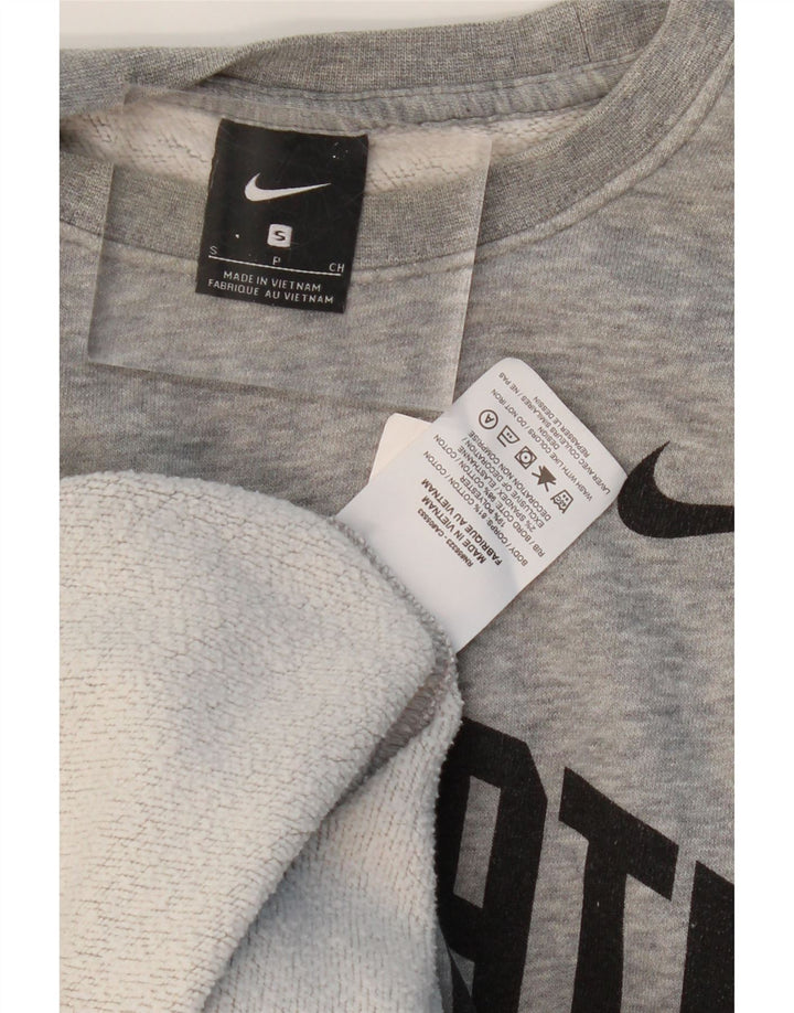 NIKE Masculino Ohio State Graphic Moletom Jumper Pequeno Algodão Cinza
