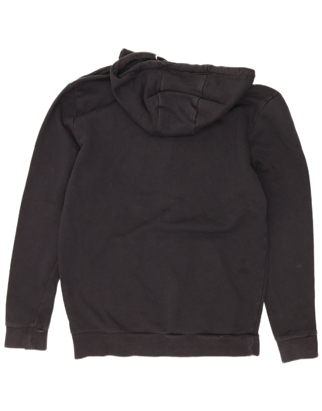 Suéter Ellesse masculino com capuz gráfico médio preto algodão