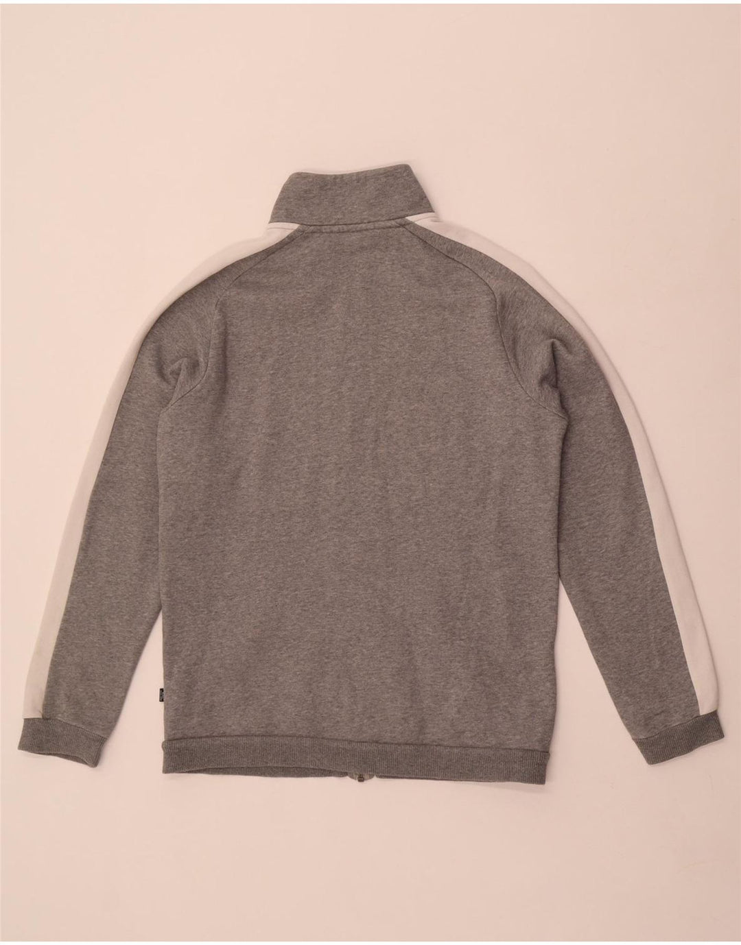 Puma Mens Tracksuit Top Jacket Pequeno Cinza Colorblock Algodão