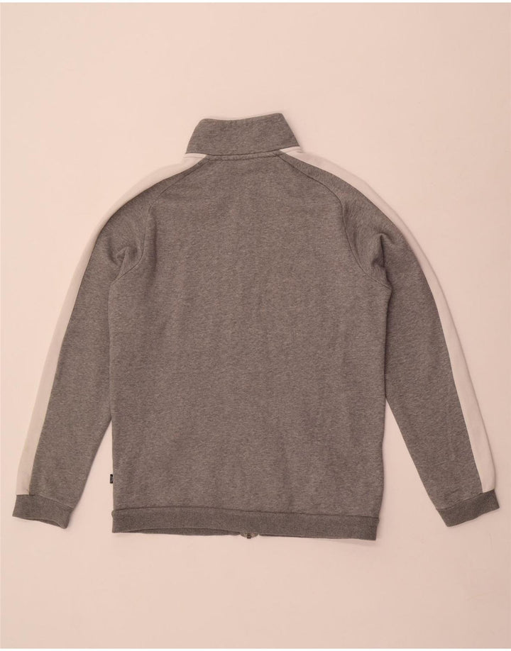 Puma Mens Tracksuit Top Jacket Pequeno Cinza Colorblock Algodão