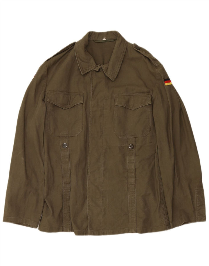Jaqueta militar masculina VINTAGE UK 36 pequena verde