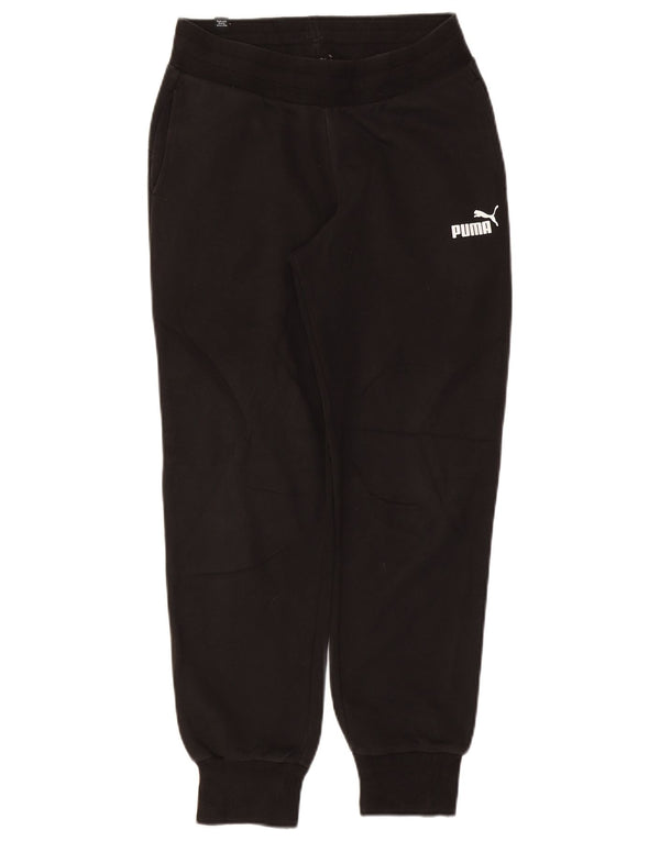 Calça de treino feminina Puma Joggers UK 6 XS algodão preto