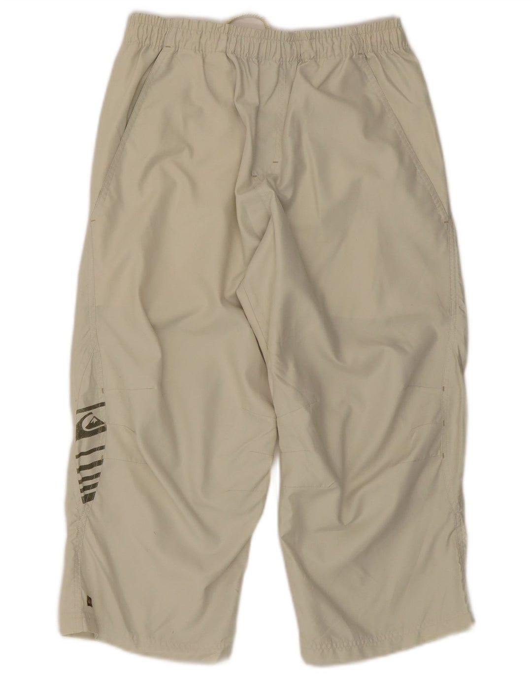 Calça de treino masculina Quiksilver Graphic Capri pequena bege poliéster