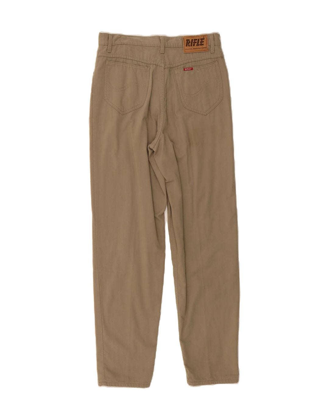 RIFLE Mens Tapered Casual Trousers W32 L30 Beige Cotton Vintage Rifle and Second-Hand Rifle from Messina Hembry 
