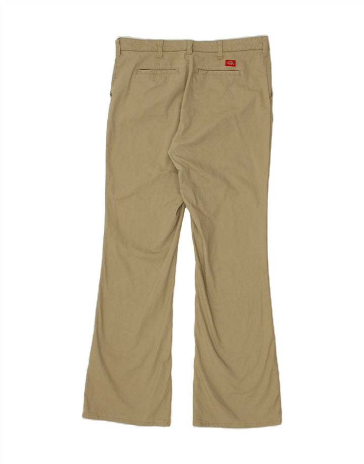 DICKIES Womens Slim Bootcut Chino Trousers W34 L34  Beige Cotton Vintage Dickies and Second-Hand Dickies from Messina Hembry 
