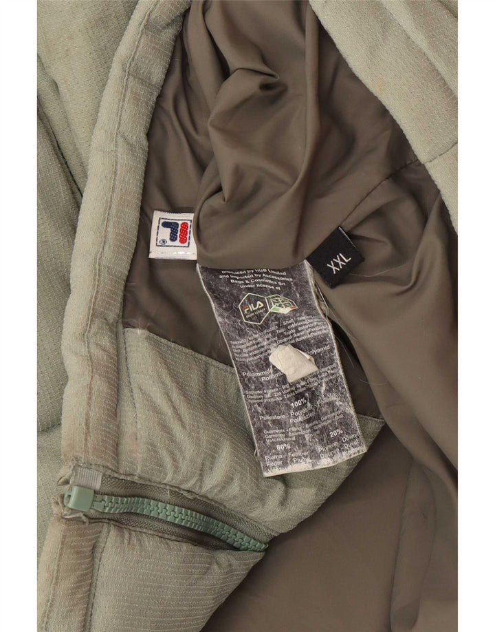 Jaqueta acolchoada masculina The North Face UK 44 2XL poliamida verde
