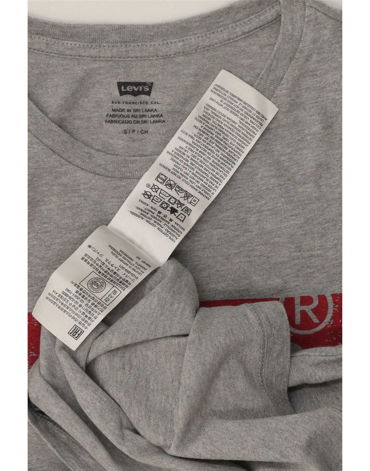 Camiseta gráfica masculina Levi's Top pequeno algodão cinza