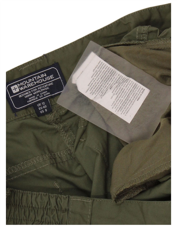 Mountain Warehouse Womens Chino Shorts UK 12 Médio W30 Khaki Poliéster