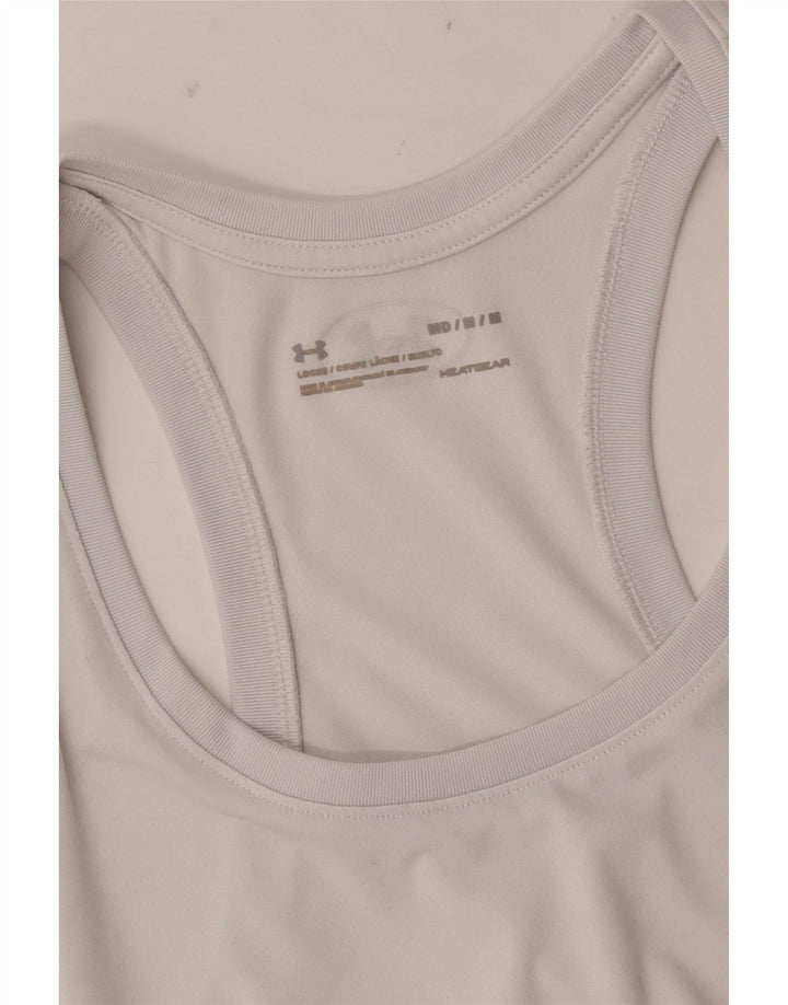 Colete masculino Under Armour Heat Gear Top médio branco