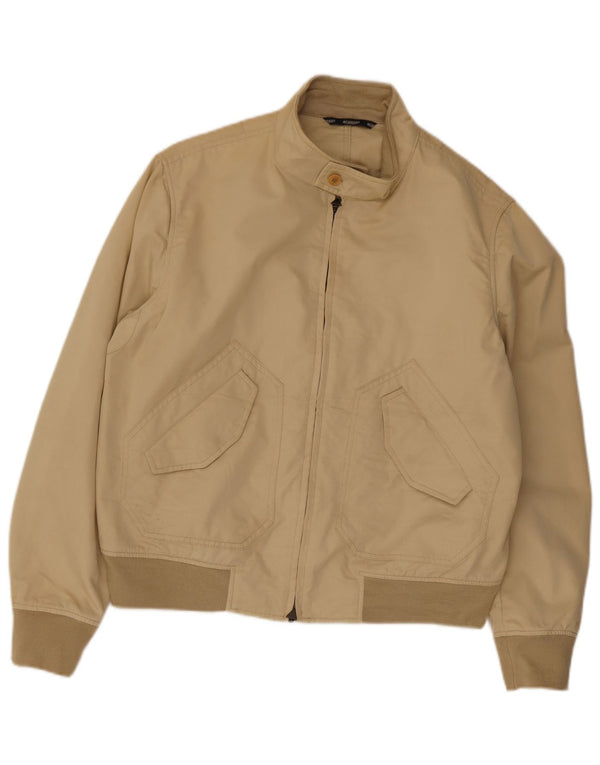 Jaqueta bomber masculina Jeckerson UK 42 XL algodão bege