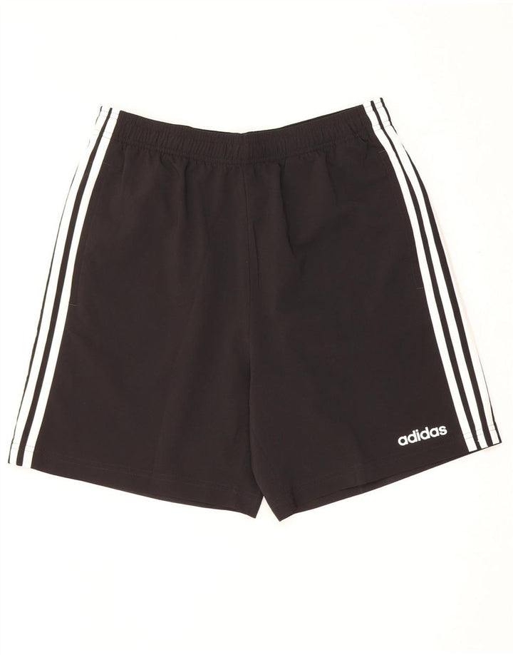 Shorts esportivos masculinos Adidas médio preto poliéster