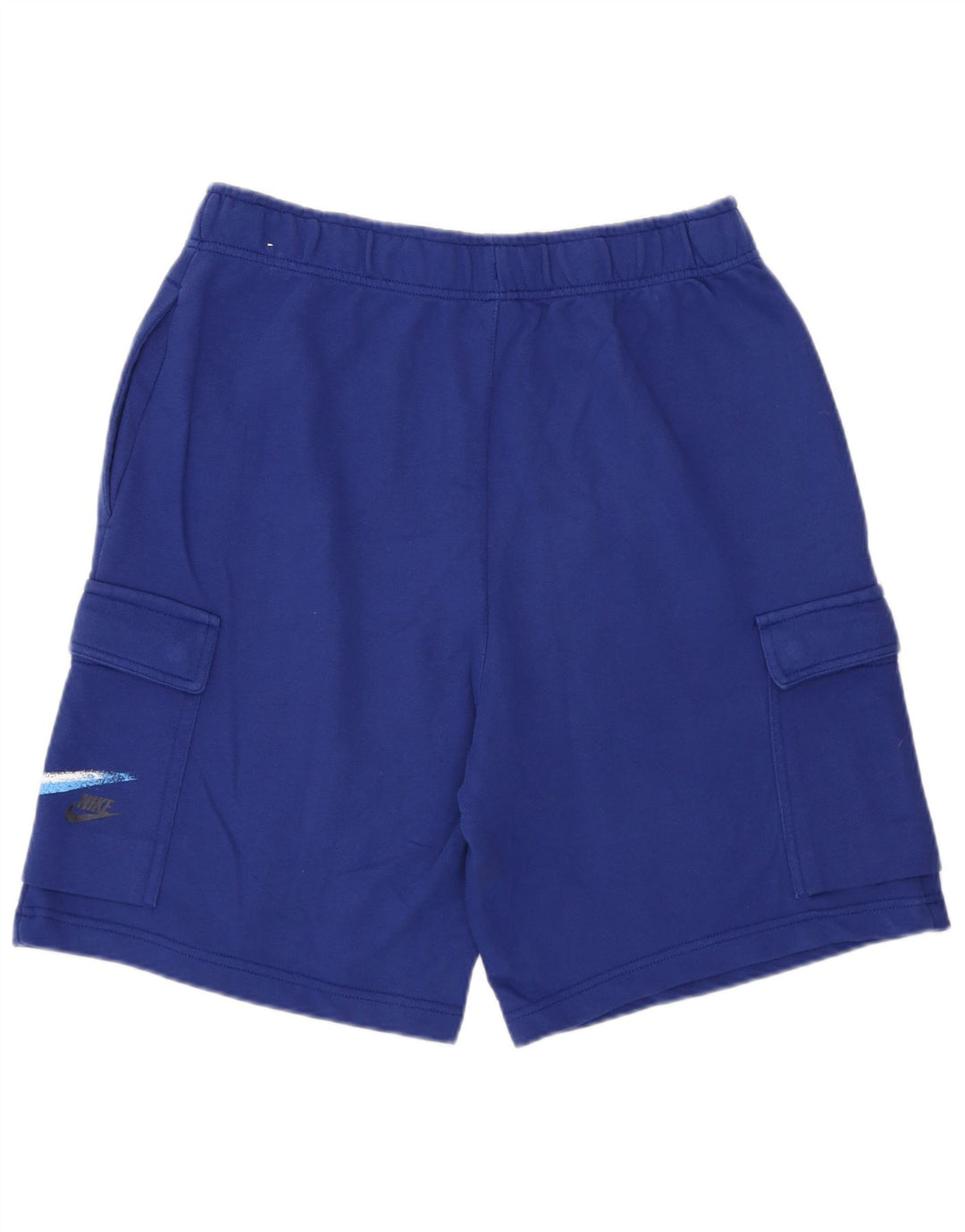 Shorts esportivos gráficos masculinos Nike médio azul algodão