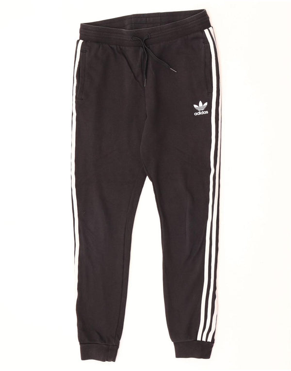 Adidas meninos calças de treino joggers 13-14 anos algodão preto