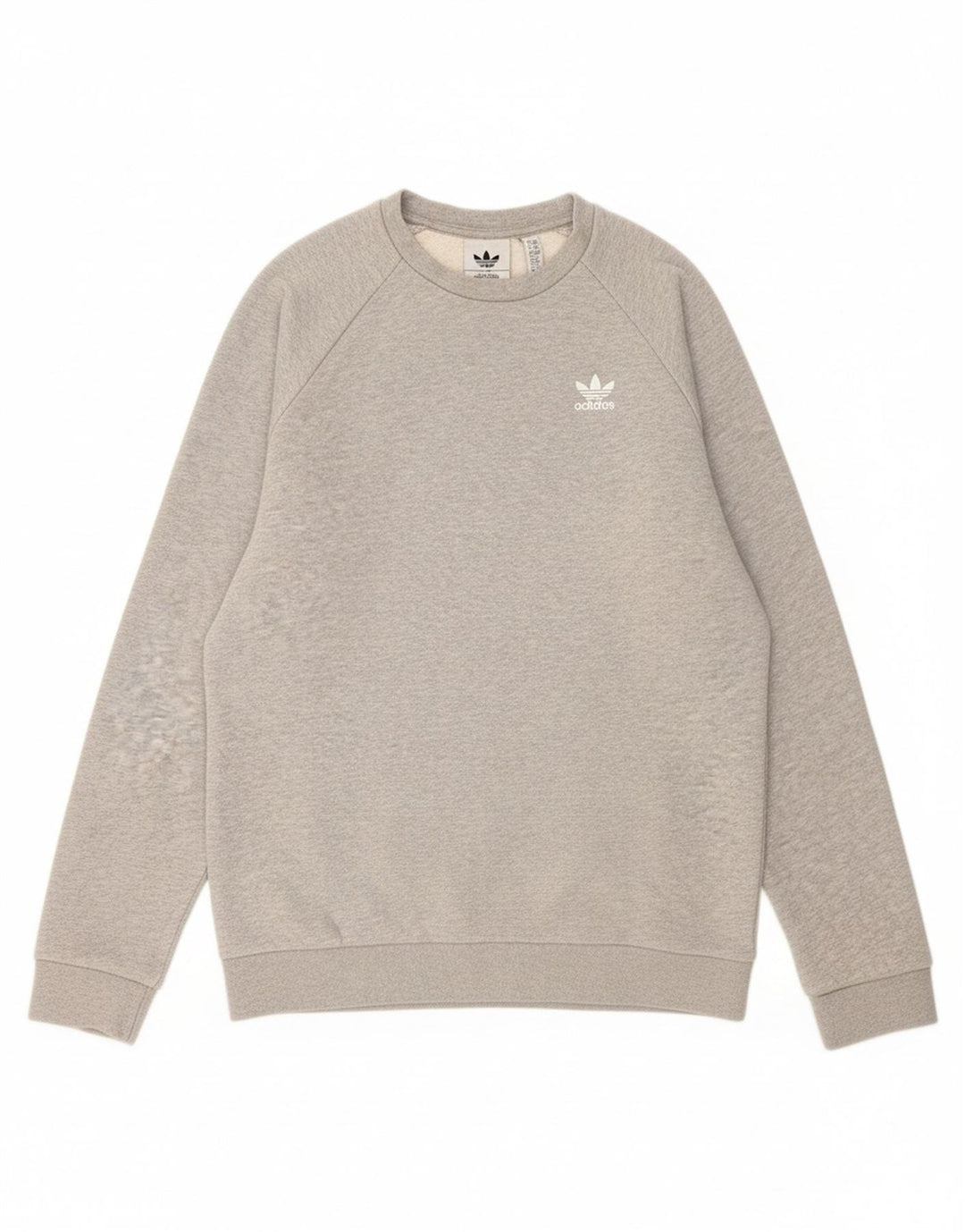 ADIDAS Mens Sweatshirt Jumper XS Algodão Cinzento